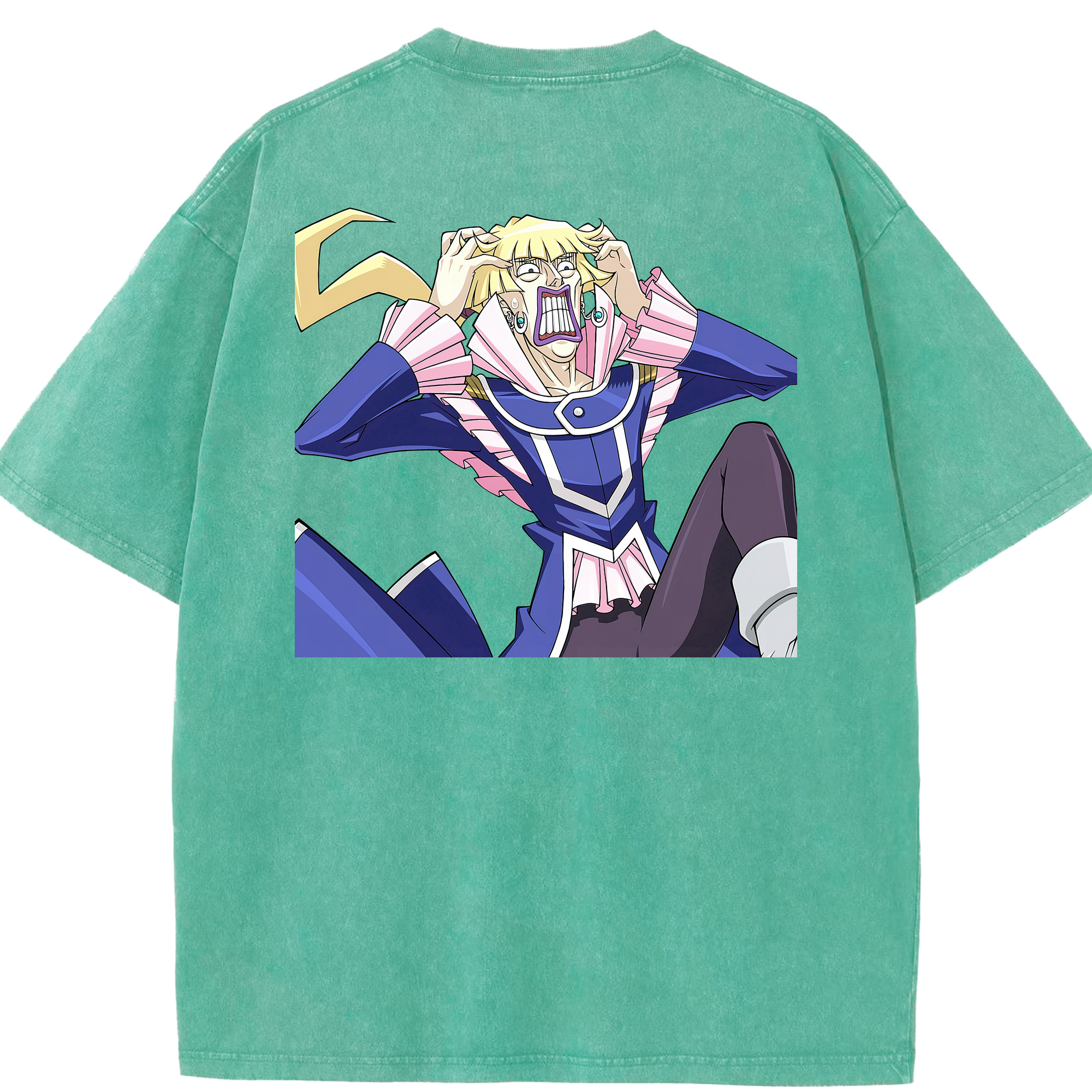 （画像用） 遊☆戯☆王 Yu-Gi-Oh! 綿100% ヴィンテージ風 半袖Tシャツ（背面プリント）
